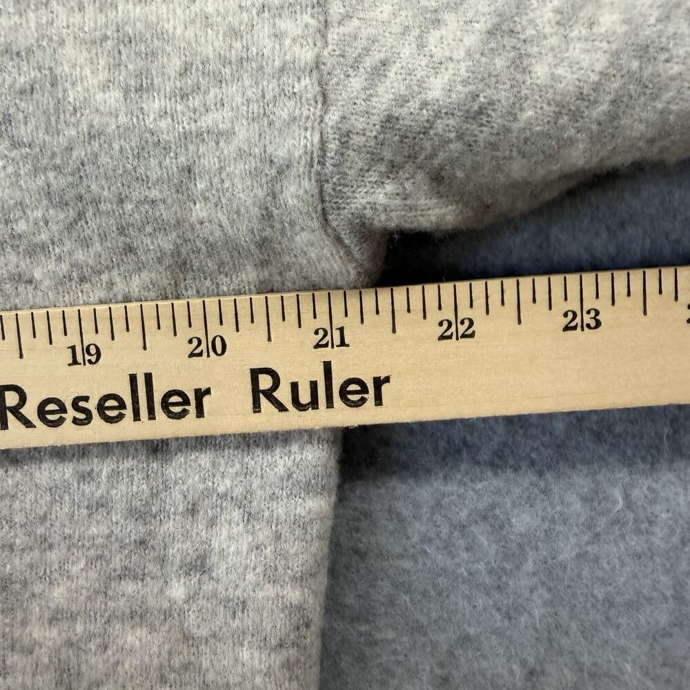 Vineyard Vines Womens Medium Gray Wool Blend Hooded Sweater Pullover Quiet Lux - Picture 7 of 9